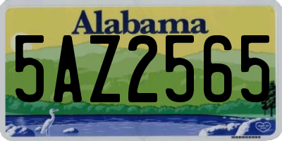 AL license plate 5AZ2565