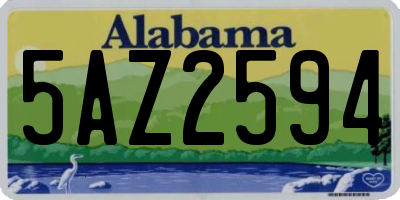 AL license plate 5AZ2594