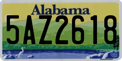 AL license plate 5AZ2618