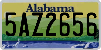 AL license plate 5AZ2656