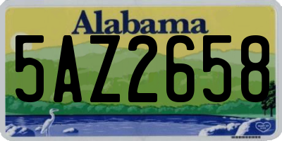 AL license plate 5AZ2658