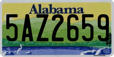 AL license plate 5AZ2659