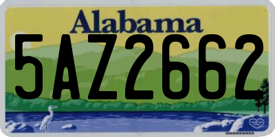 AL license plate 5AZ2662