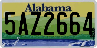 AL license plate 5AZ2664