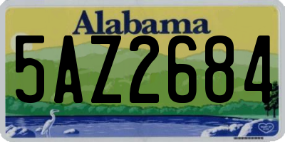 AL license plate 5AZ2684
