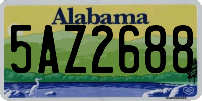 AL license plate 5AZ2688