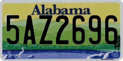 AL license plate 5AZ2696