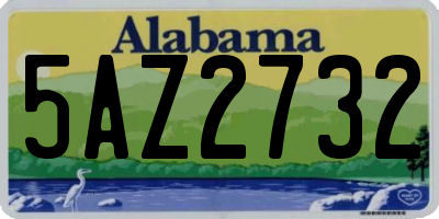 AL license plate 5AZ2732