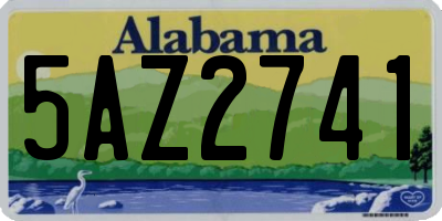 AL license plate 5AZ2741
