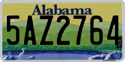AL license plate 5AZ2764