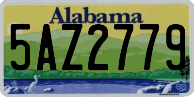 AL license plate 5AZ2779