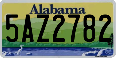AL license plate 5AZ2782