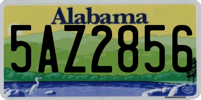 AL license plate 5AZ2856