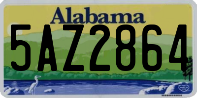 AL license plate 5AZ2864