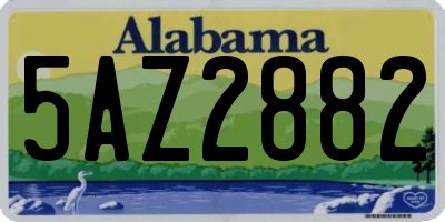AL license plate 5AZ2882