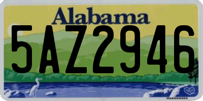 AL license plate 5AZ2946