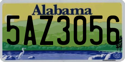AL license plate 5AZ3056