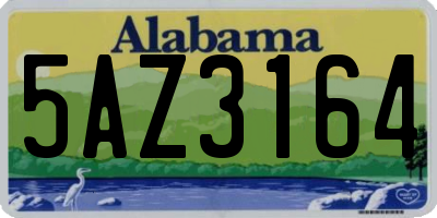 AL license plate 5AZ3164
