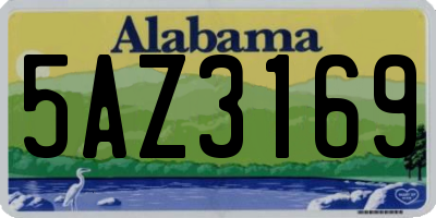AL license plate 5AZ3169