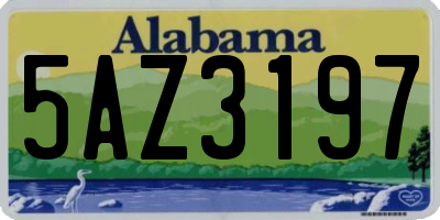 AL license plate 5AZ3197