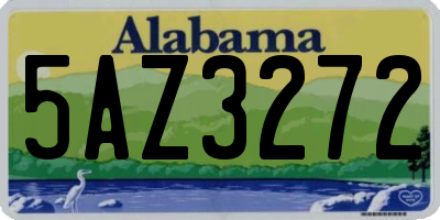 AL license plate 5AZ3272