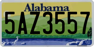 AL license plate 5AZ3557