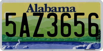 AL license plate 5AZ3656