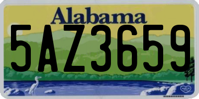 AL license plate 5AZ3659