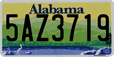 AL license plate 5AZ3719