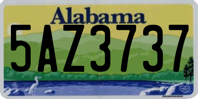 AL license plate 5AZ3737