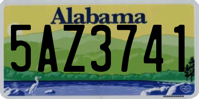 AL license plate 5AZ3741
