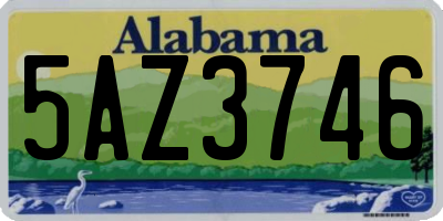 AL license plate 5AZ3746