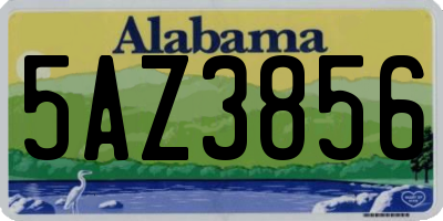 AL license plate 5AZ3856