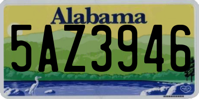 AL license plate 5AZ3946