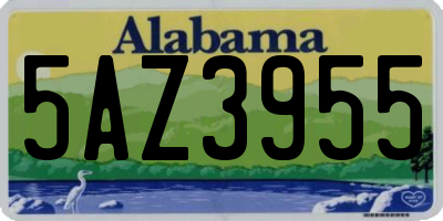 AL license plate 5AZ3955