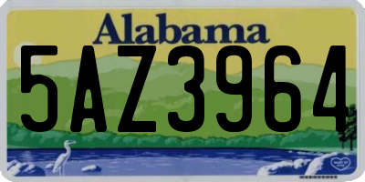 AL license plate 5AZ3964