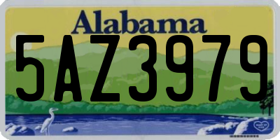 AL license plate 5AZ3979