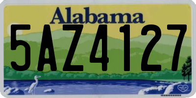 AL license plate 5AZ4127