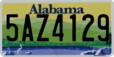 AL license plate 5AZ4129