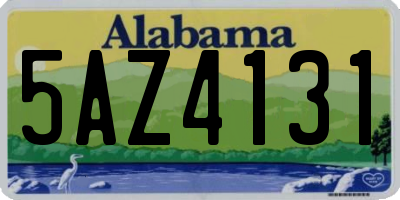 AL license plate 5AZ4131