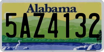 AL license plate 5AZ4132