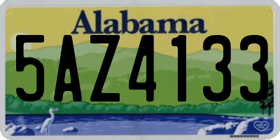 AL license plate 5AZ4133