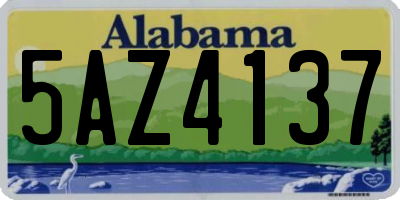 AL license plate 5AZ4137