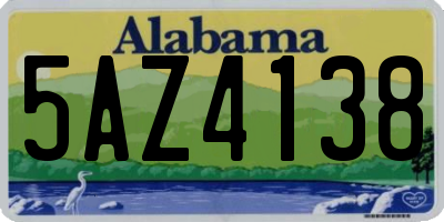 AL license plate 5AZ4138