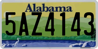 AL license plate 5AZ4143