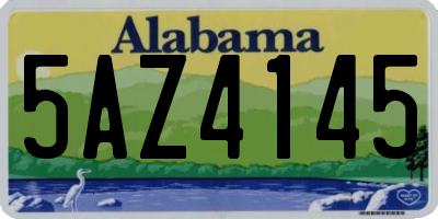 AL license plate 5AZ4145