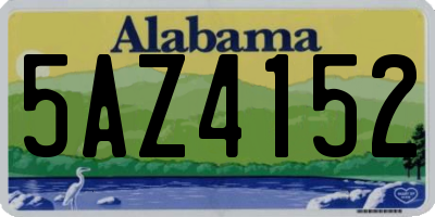 AL license plate 5AZ4152