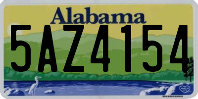 AL license plate 5AZ4154