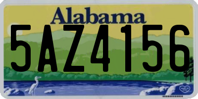 AL license plate 5AZ4156