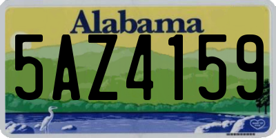 AL license plate 5AZ4159